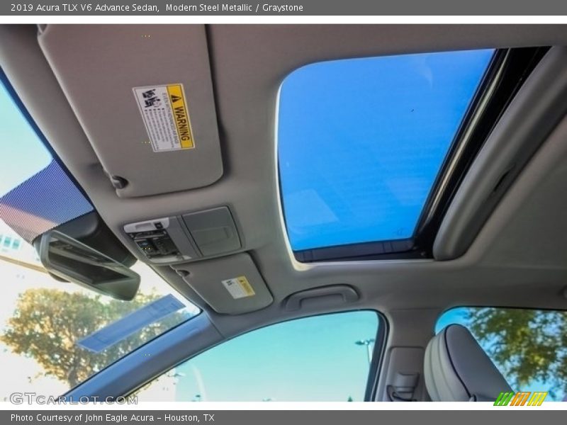 Modern Steel Metallic / Graystone 2019 Acura TLX V6 Advance Sedan