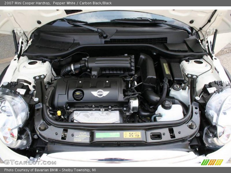 Pepper White / Carbon Black/Black 2007 Mini Cooper Hardtop