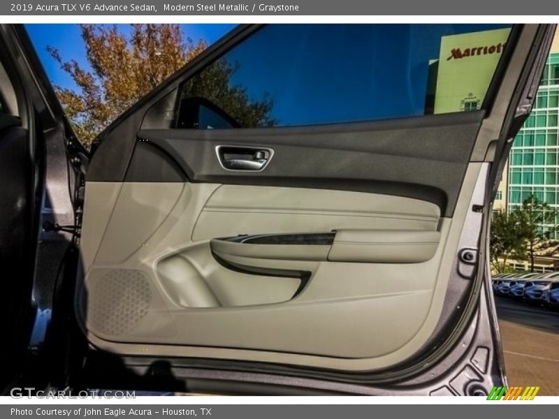 Modern Steel Metallic / Graystone 2019 Acura TLX V6 Advance Sedan