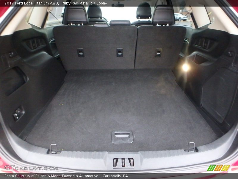 Ruby Red Metallic / Ebony 2017 Ford Edge Titanium AWD