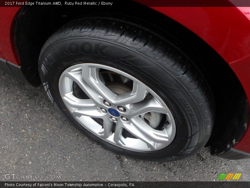 Ruby Red Metallic / Ebony 2017 Ford Edge Titanium AWD