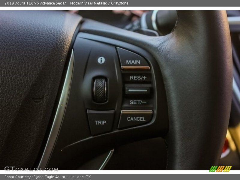 Modern Steel Metallic / Graystone 2019 Acura TLX V6 Advance Sedan