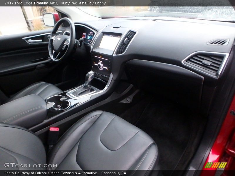 Ruby Red Metallic / Ebony 2017 Ford Edge Titanium AWD