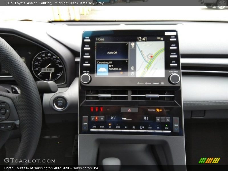 Midnight Black Metallic / Gray 2019 Toyota Avalon Touring