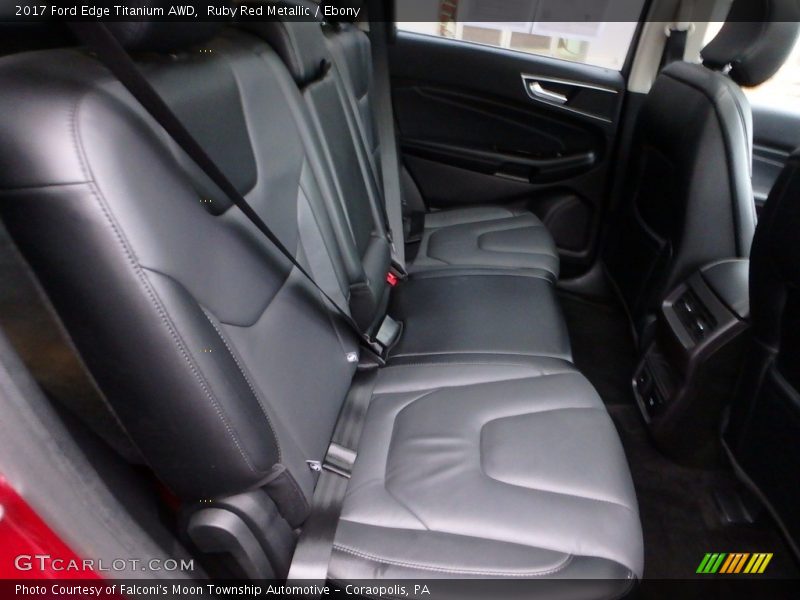 Ruby Red Metallic / Ebony 2017 Ford Edge Titanium AWD