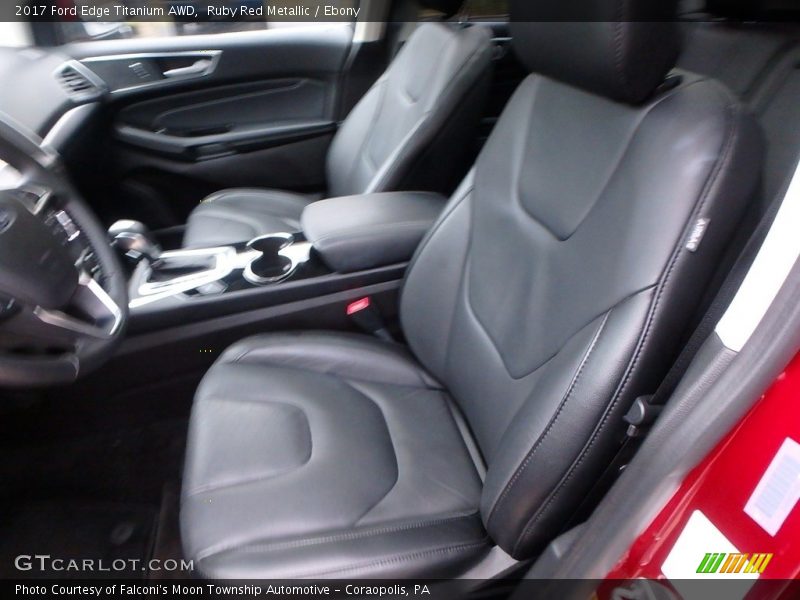 Ruby Red Metallic / Ebony 2017 Ford Edge Titanium AWD