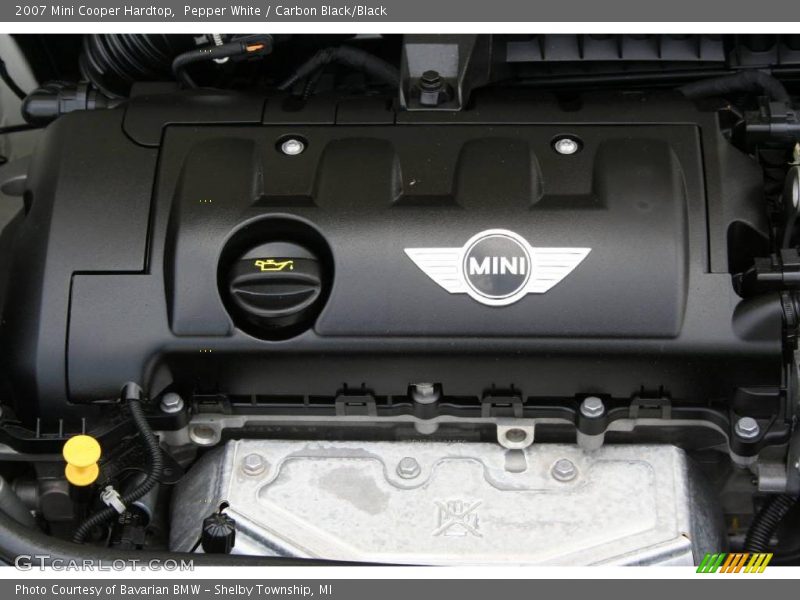 Pepper White / Carbon Black/Black 2007 Mini Cooper Hardtop