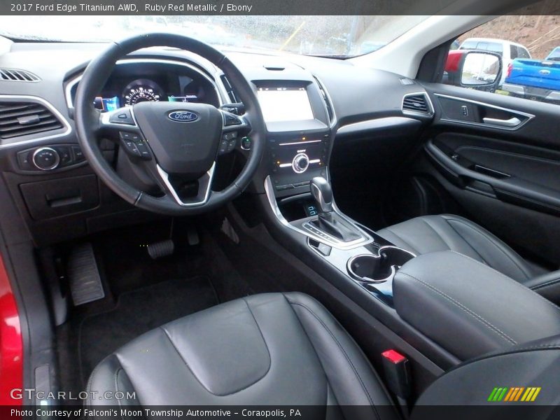 Ruby Red Metallic / Ebony 2017 Ford Edge Titanium AWD