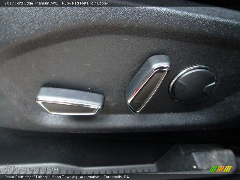 Ruby Red Metallic / Ebony 2017 Ford Edge Titanium AWD