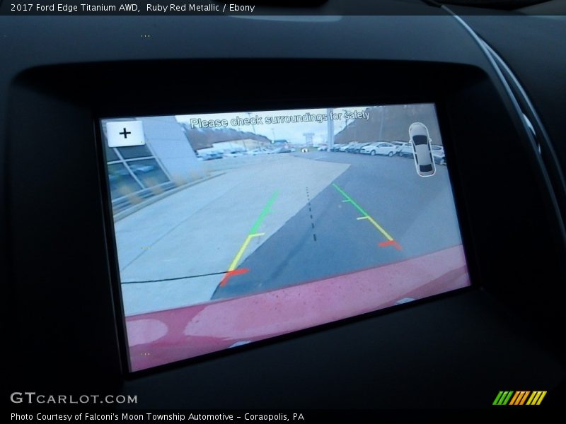 Ruby Red Metallic / Ebony 2017 Ford Edge Titanium AWD