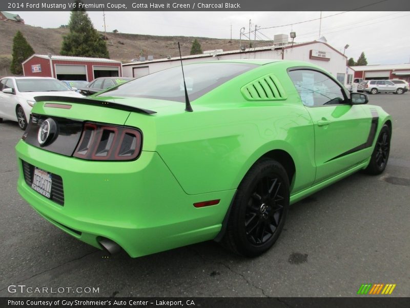 Gotta Have it Green / Charcoal Black 2014 Ford Mustang V6 Premium Coupe