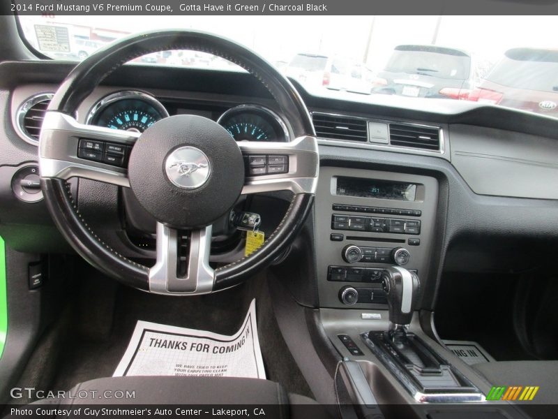 Gotta Have it Green / Charcoal Black 2014 Ford Mustang V6 Premium Coupe