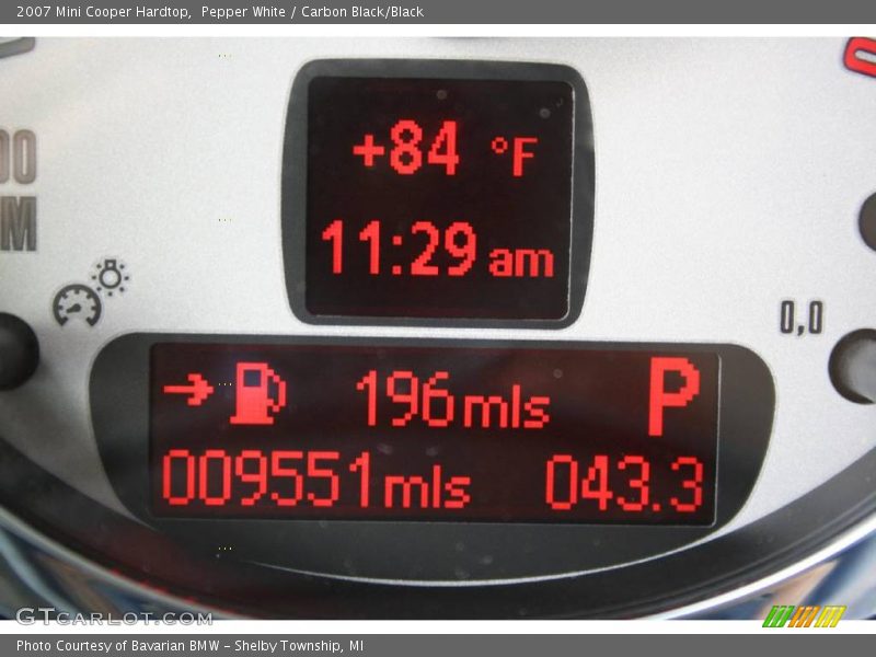 Pepper White / Carbon Black/Black 2007 Mini Cooper Hardtop