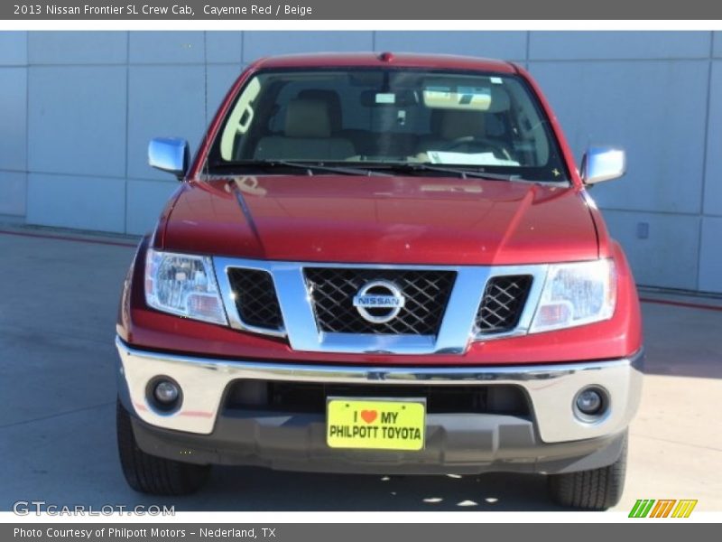 Cayenne Red / Beige 2013 Nissan Frontier SL Crew Cab