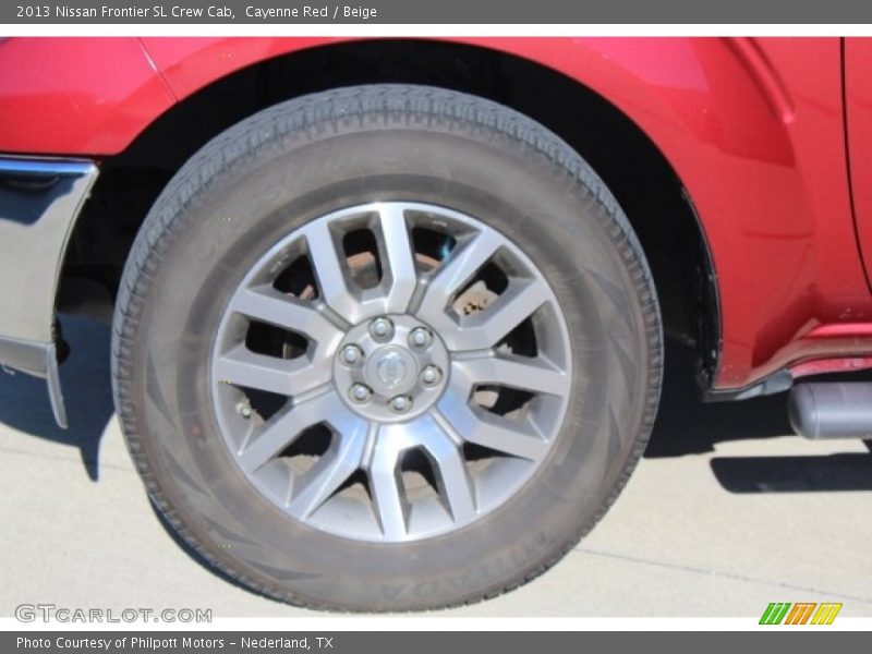 Cayenne Red / Beige 2013 Nissan Frontier SL Crew Cab