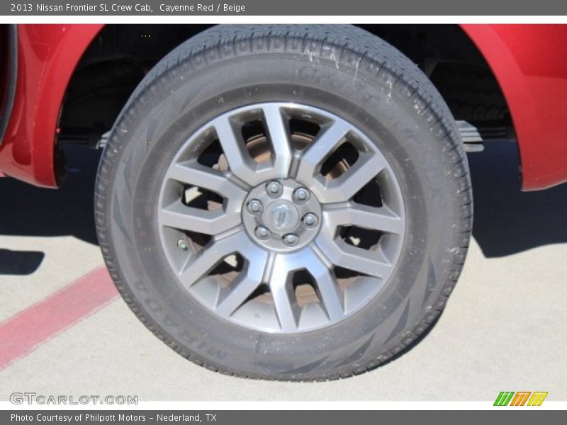 Cayenne Red / Beige 2013 Nissan Frontier SL Crew Cab