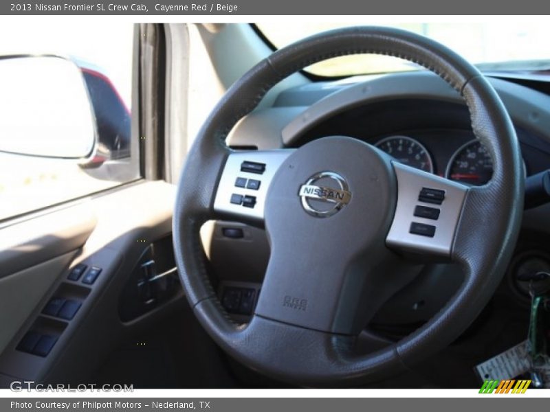 Cayenne Red / Beige 2013 Nissan Frontier SL Crew Cab