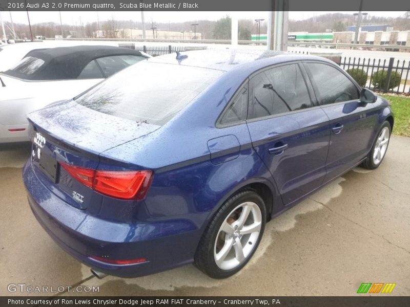 Scuba Blue Metallic / Black 2016 Audi A3 2.0 Premium quattro