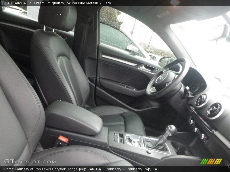 Scuba Blue Metallic / Black 2016 Audi A3 2.0 Premium quattro