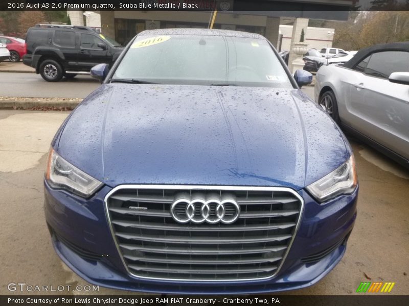 Scuba Blue Metallic / Black 2016 Audi A3 2.0 Premium quattro