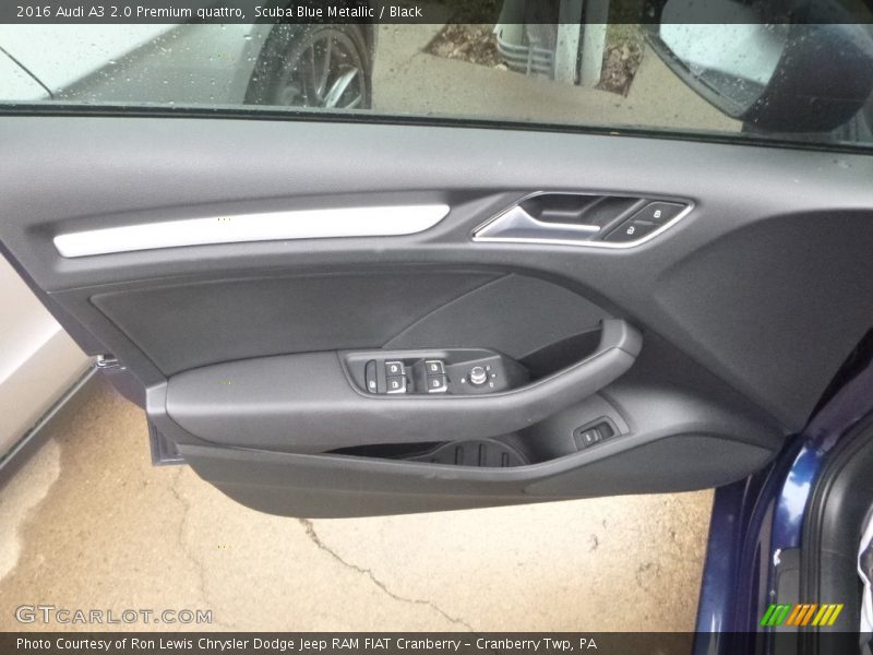 Scuba Blue Metallic / Black 2016 Audi A3 2.0 Premium quattro