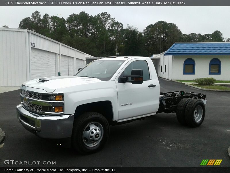 Summit White / Dark Ash/Jet Black 2019 Chevrolet Silverado 3500HD Work Truck Regular Cab 4x4 Chassis