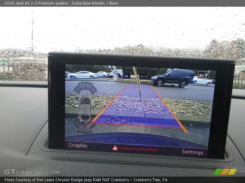 Scuba Blue Metallic / Black 2016 Audi A3 2.0 Premium quattro