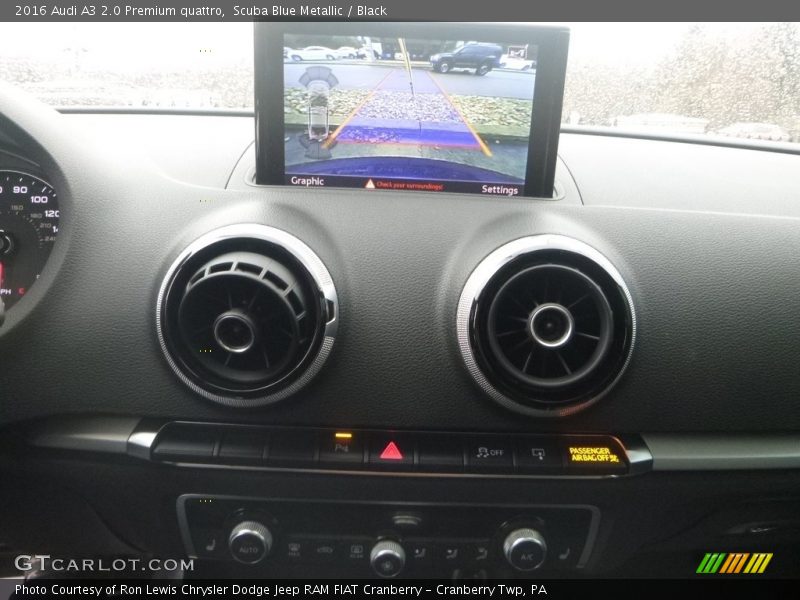 Scuba Blue Metallic / Black 2016 Audi A3 2.0 Premium quattro
