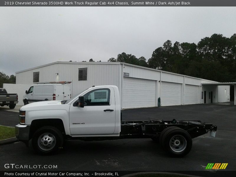 Summit White / Dark Ash/Jet Black 2019 Chevrolet Silverado 3500HD Work Truck Regular Cab 4x4 Chassis