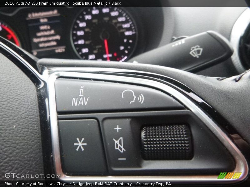 Scuba Blue Metallic / Black 2016 Audi A3 2.0 Premium quattro