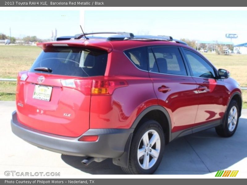 Barcelona Red Metallic / Black 2013 Toyota RAV4 XLE