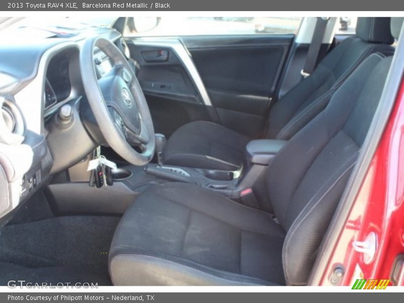 Barcelona Red Metallic / Black 2013 Toyota RAV4 XLE