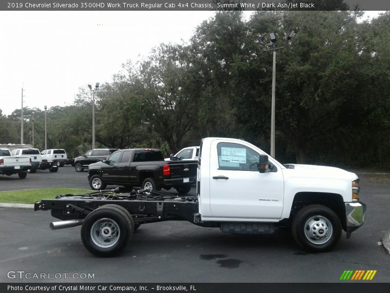 Summit White / Dark Ash/Jet Black 2019 Chevrolet Silverado 3500HD Work Truck Regular Cab 4x4 Chassis