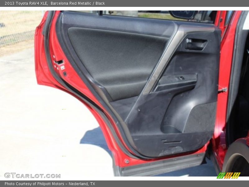 Barcelona Red Metallic / Black 2013 Toyota RAV4 XLE