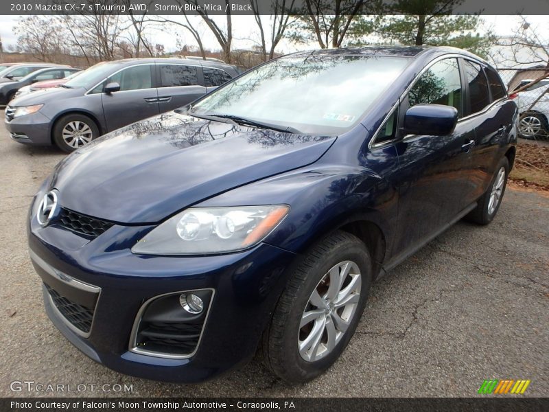 Stormy Blue Mica / Black 2010 Mazda CX-7 s Touring AWD