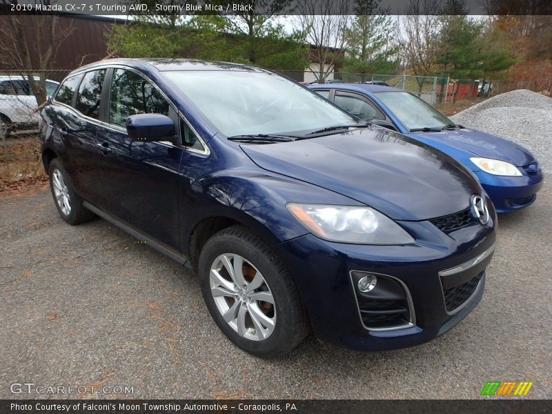 Stormy Blue Mica / Black 2010 Mazda CX-7 s Touring AWD