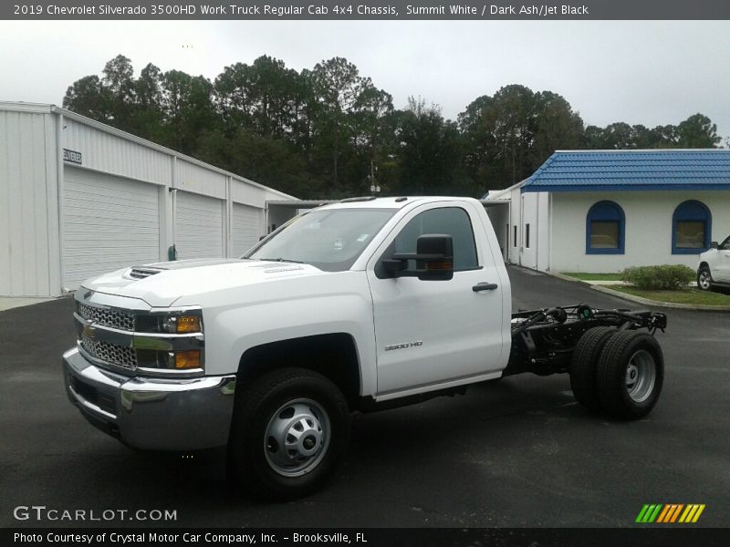 Summit White / Dark Ash/Jet Black 2019 Chevrolet Silverado 3500HD Work Truck Regular Cab 4x4 Chassis