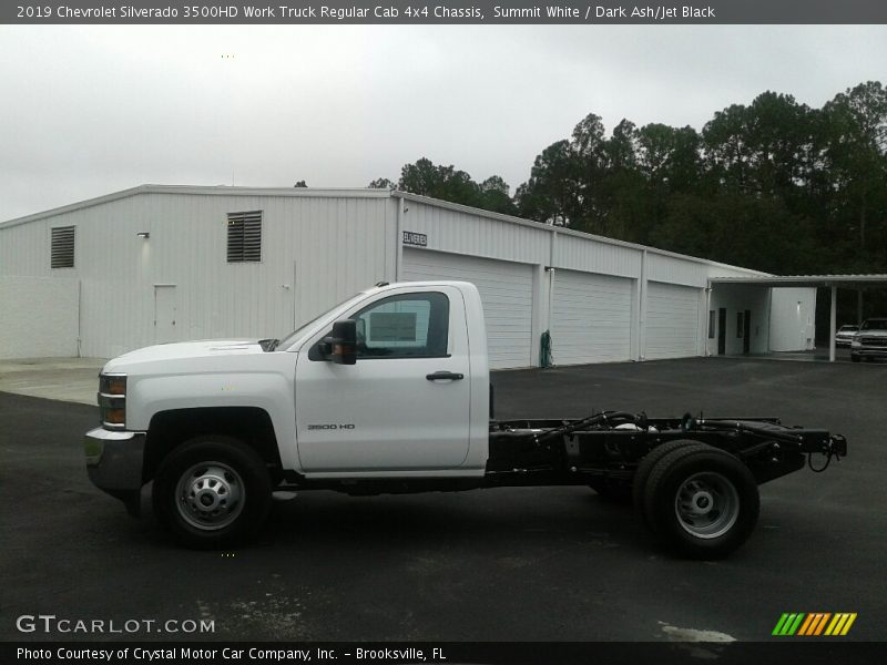 Summit White / Dark Ash/Jet Black 2019 Chevrolet Silverado 3500HD Work Truck Regular Cab 4x4 Chassis