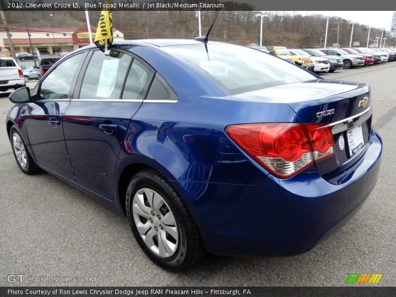 Blue Topaz Metallic / Jet Black/Medium Titanium 2012 Chevrolet Cruze LS