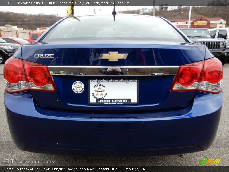 Blue Topaz Metallic / Jet Black/Medium Titanium 2012 Chevrolet Cruze LS