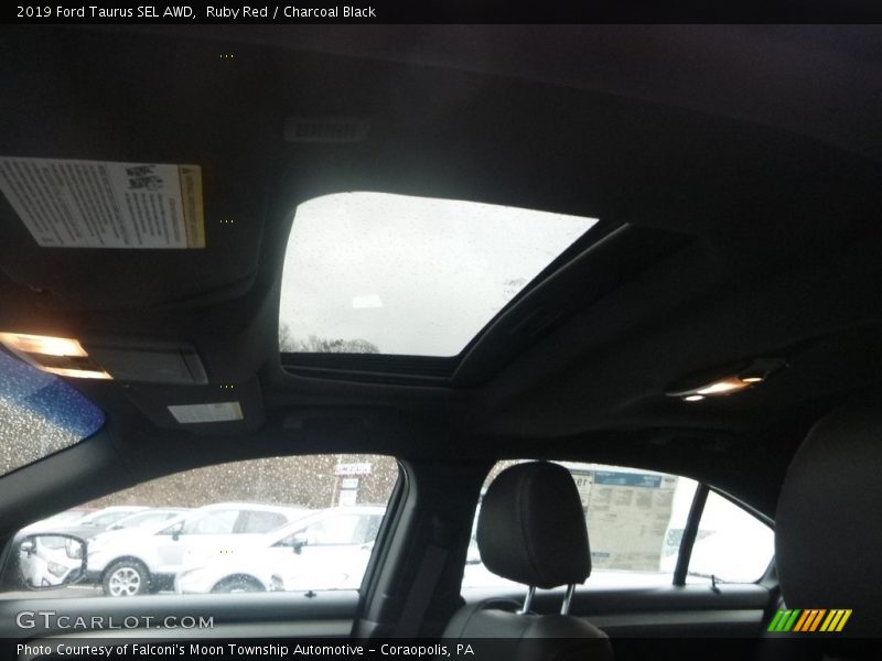 Ruby Red / Charcoal Black 2019 Ford Taurus SEL AWD