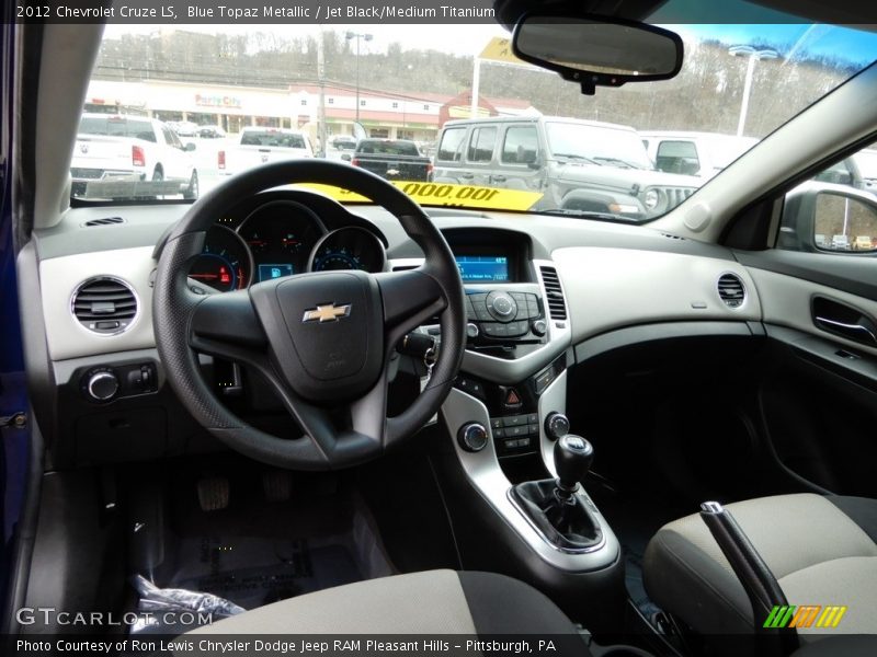 Blue Topaz Metallic / Jet Black/Medium Titanium 2012 Chevrolet Cruze LS