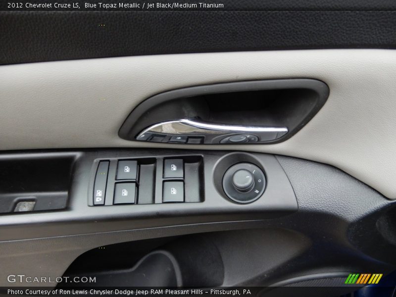 Blue Topaz Metallic / Jet Black/Medium Titanium 2012 Chevrolet Cruze LS