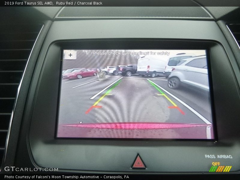 Ruby Red / Charcoal Black 2019 Ford Taurus SEL AWD