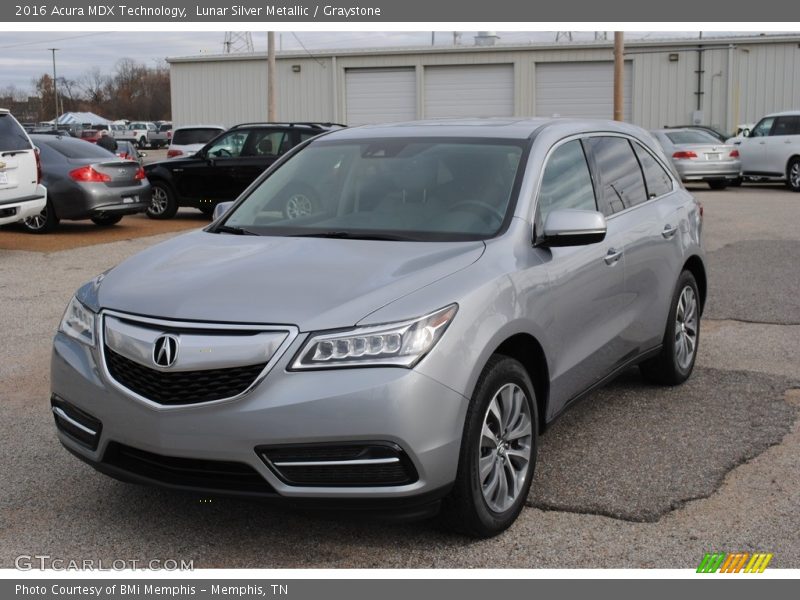 Lunar Silver Metallic / Graystone 2016 Acura MDX Technology