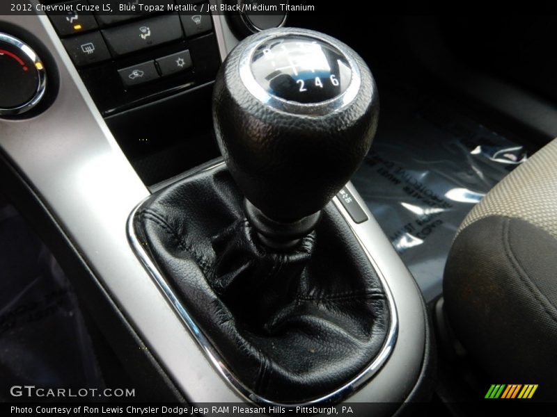 Blue Topaz Metallic / Jet Black/Medium Titanium 2012 Chevrolet Cruze LS