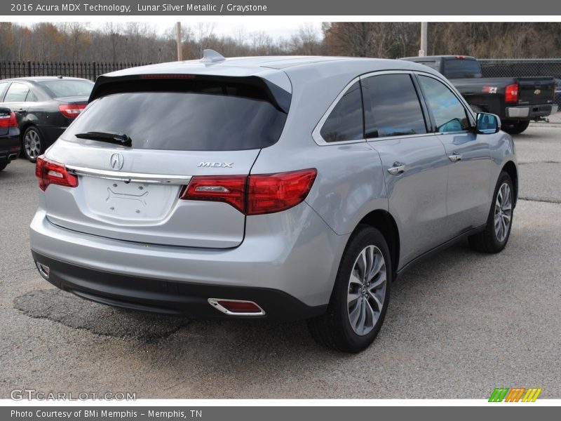 Lunar Silver Metallic / Graystone 2016 Acura MDX Technology