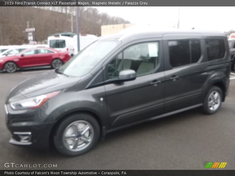 Magnetic Metallic / Palazzo Grey 2019 Ford Transit Connect XLT Passenger Wagon