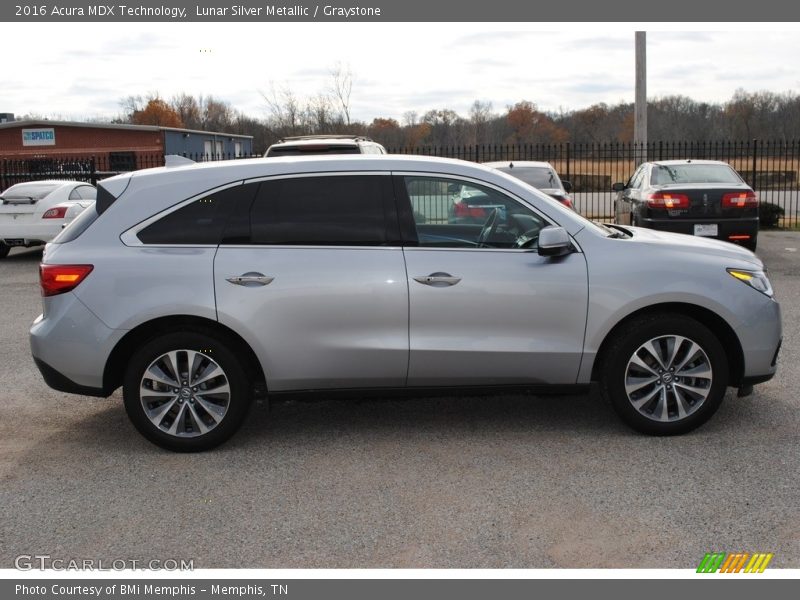 Lunar Silver Metallic / Graystone 2016 Acura MDX Technology