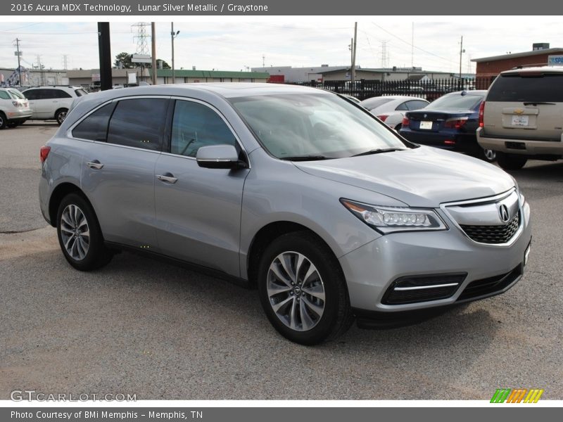 Lunar Silver Metallic / Graystone 2016 Acura MDX Technology